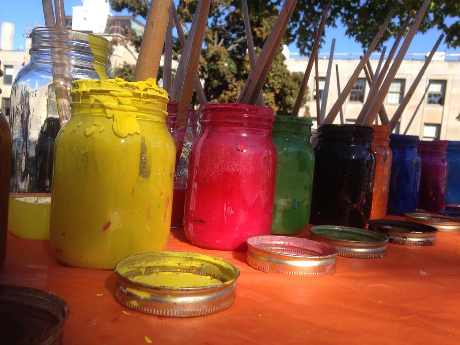 Colorful Paint Outside