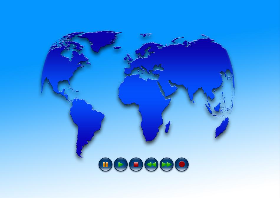 earth globe forward turn on menu