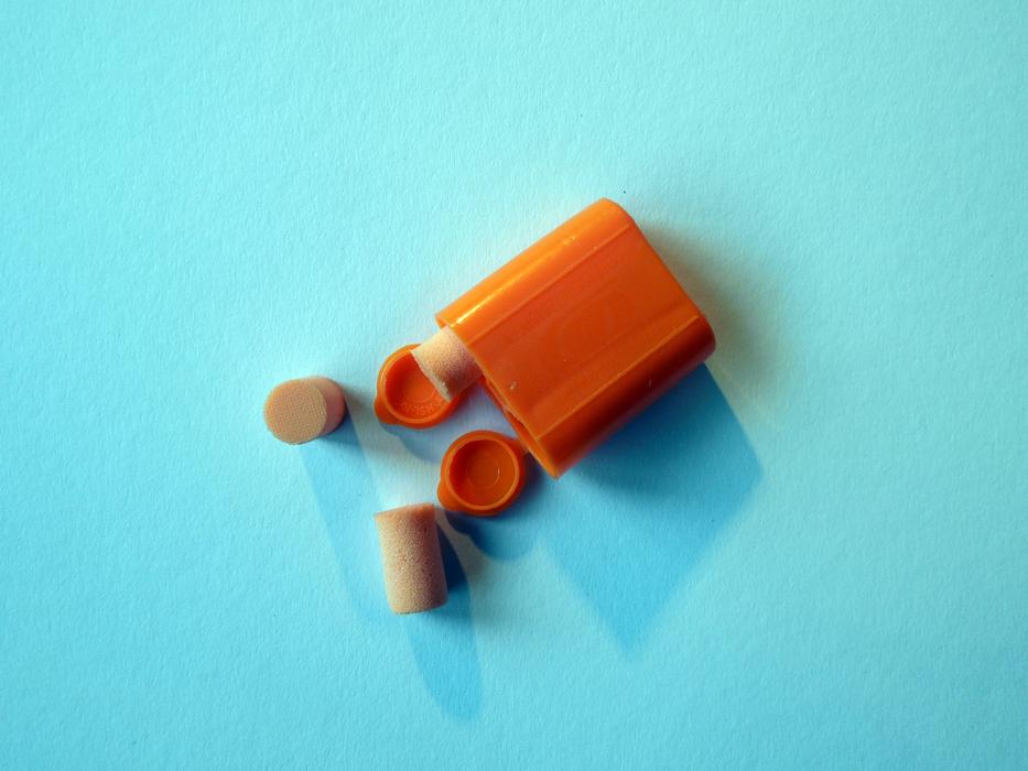 earplugs in a case