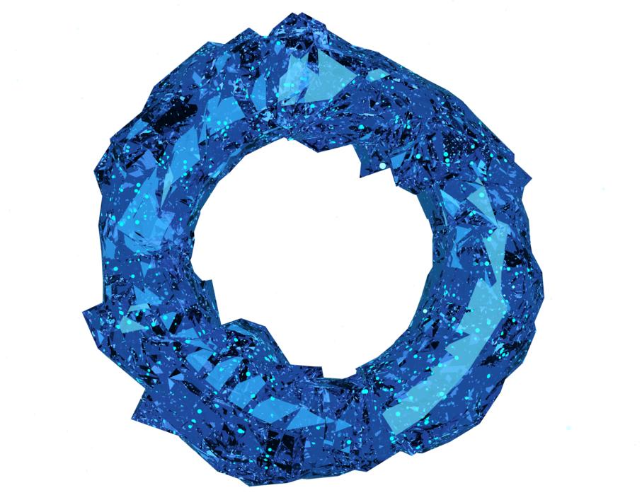 ring crystal abstract 3d jewel
