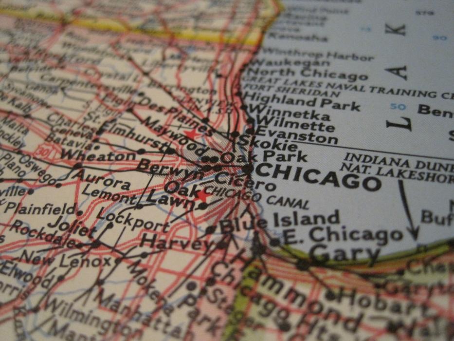 Chicago Map Close-Up