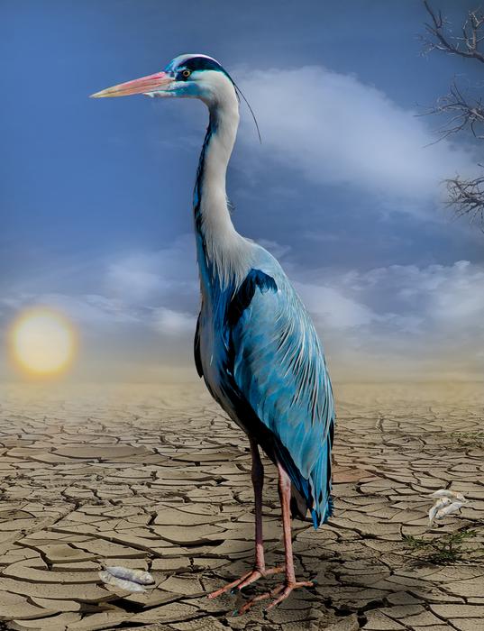 Heron Fish Drought
