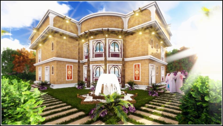 islamic arab design villa