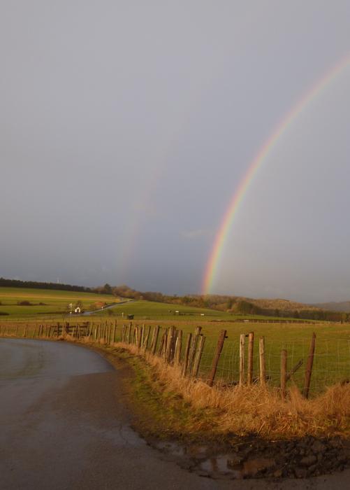 Rainbow Rain Dark Air Pound