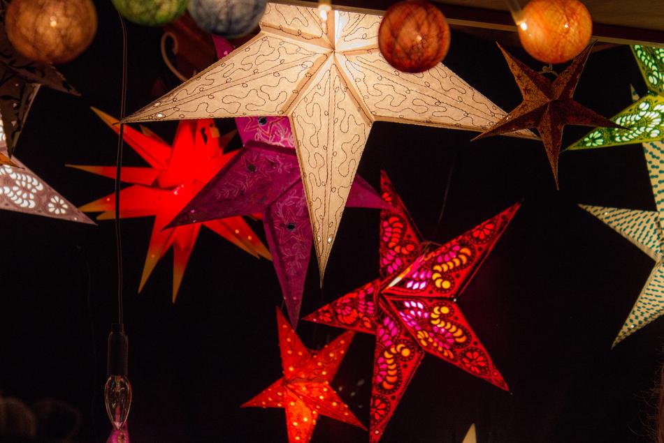 Christmas Market Lamps Lighting