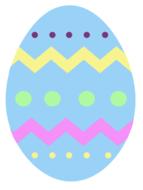 easter egg blue chevron