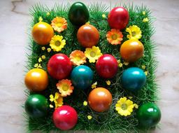 Easter Eggs decorative flowers