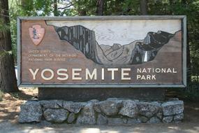 Sign National Park Yosemite