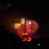 Fireworks Eiffel Tower Paris July