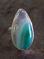 Agate Teardrop Clear