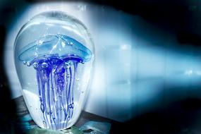 Jellyfish Blue Glass