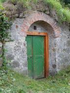 Door Cellar Closed Wood