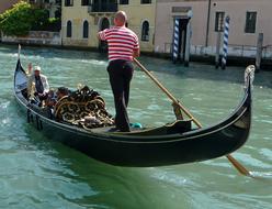 Gondolier Venice Water