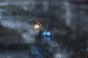 Rain Window Bokeh