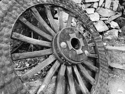 Wheels Old Wood Still