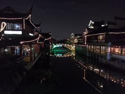 Bridge Running Water Night