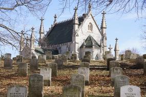 Cemetery Tombstones Graveyard