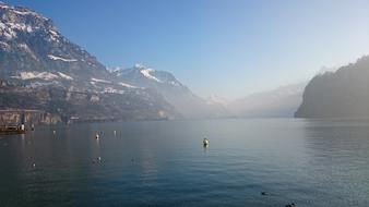 Lake Winter Fog