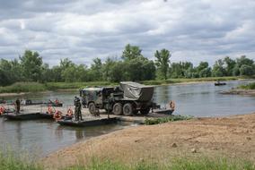 The Military River Floating Bridge