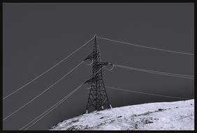 Power Line Contact Modern Sign Of