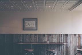 beautiful wooden interior of the restaurant
