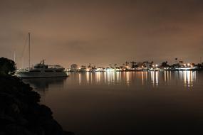 Marina Night Yacht