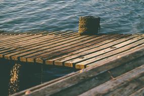 Wood Dock Rope