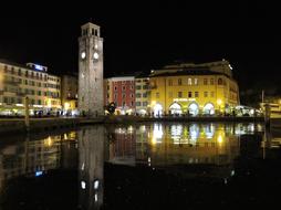 Night Lake Piazza