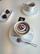 hot beverage with chocolate