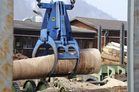 sawmill at work