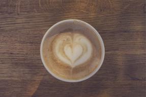 hot milk coffee drink