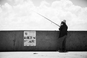 Fisherman Fishing Rod