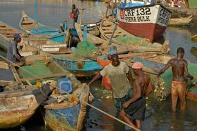 Ghana Port Fishing Boat