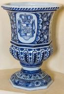 Vase Standvase Blue Coat Of