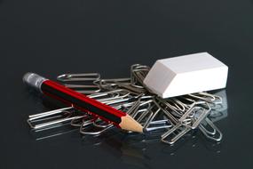 Office Utensils Paperclip Eraser