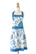 blue flower pattern dress