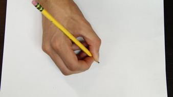 Hand Pencil Writing