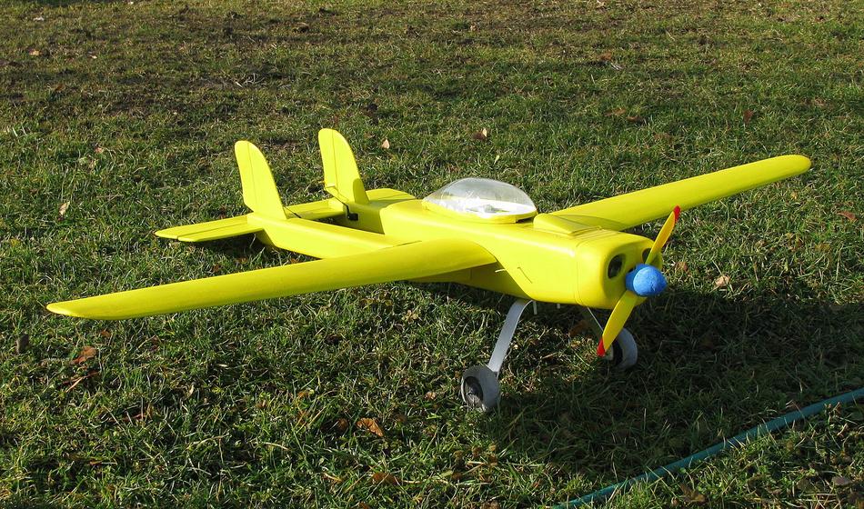 Model Airplane Yellow Modelling