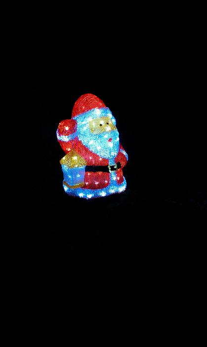 santa claus color lamp