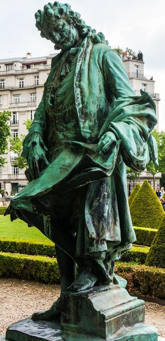 Statue in the garden of the cathedral