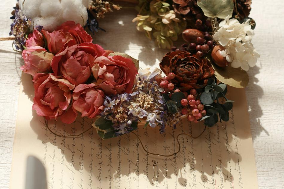 Wreath Lease Flowers Dried