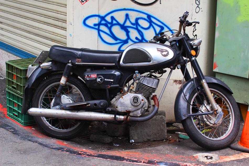 black biker bike