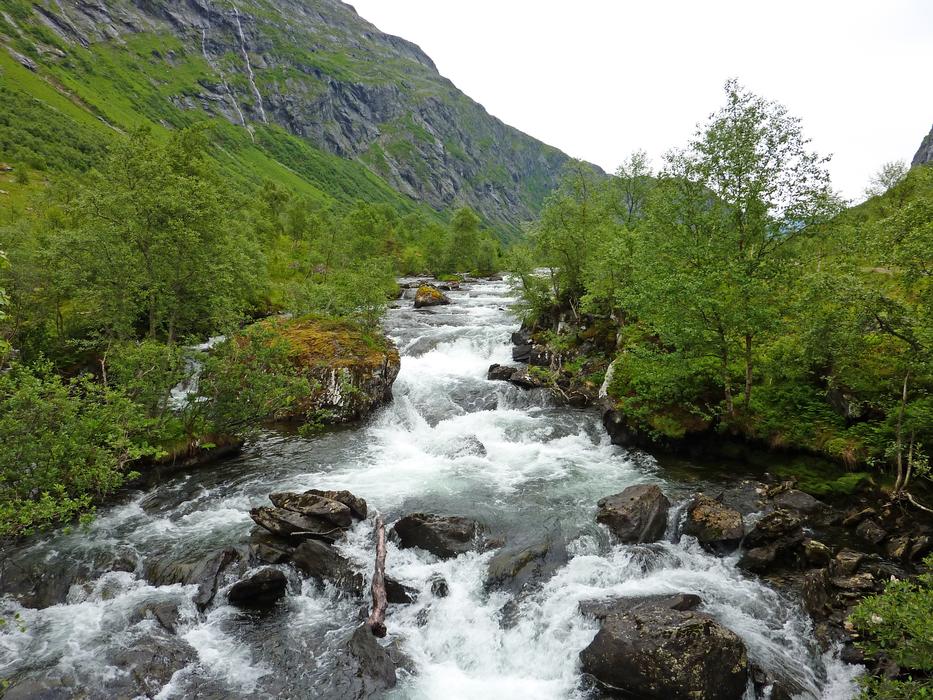 Waterfall Norway scenery