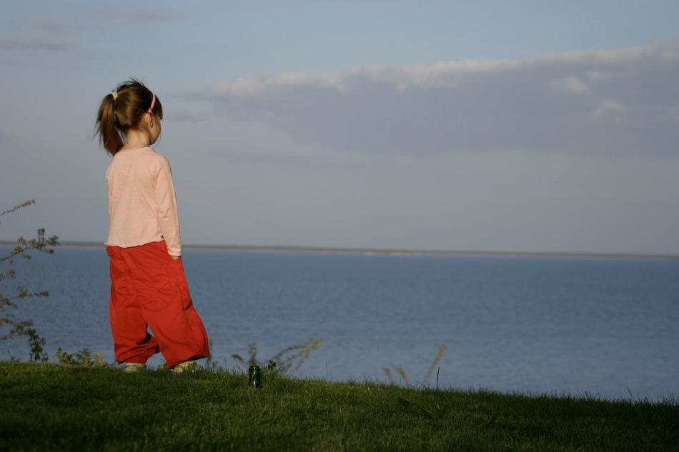 Children by the Sea at Dawn