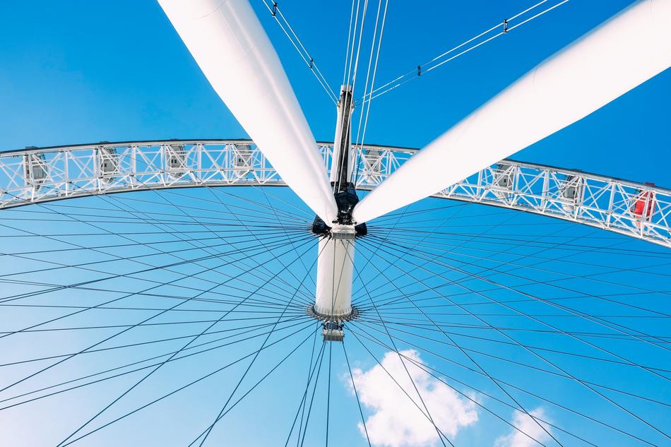 Ferris Wheel Sky Blue