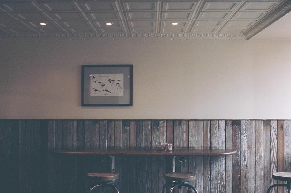 beautiful wooden interior of the restaurant