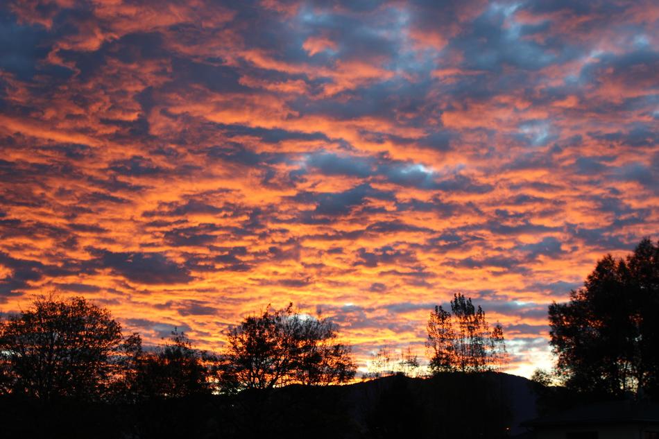 orange beautiful clouds