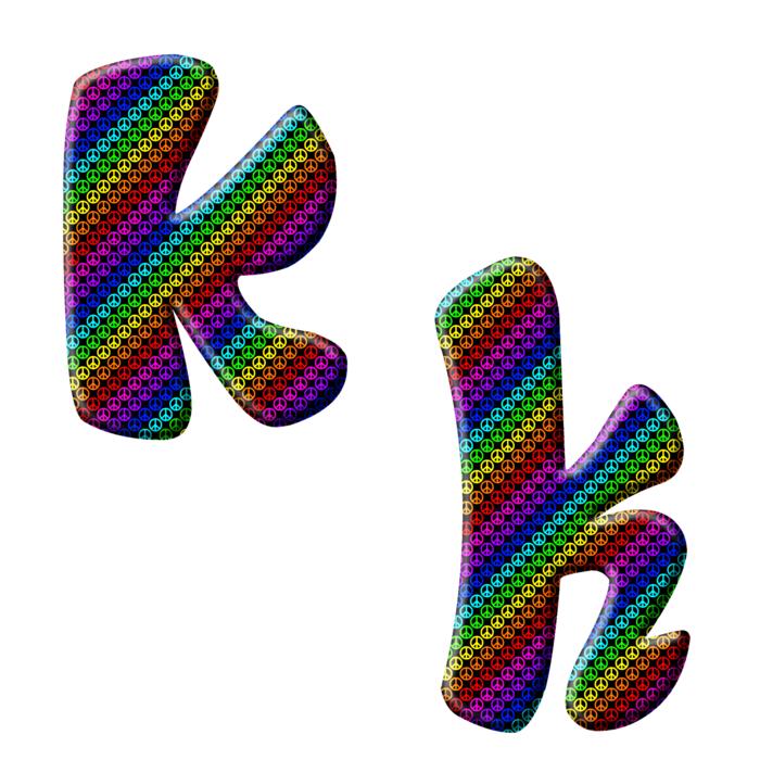 alphabet letter abc k