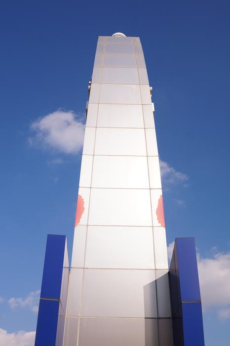 Sky Sculpture Top Blue