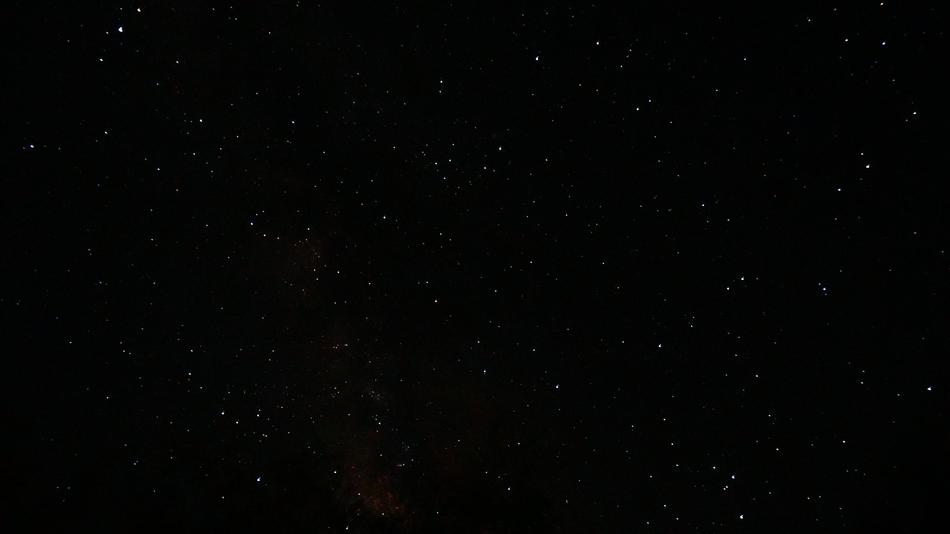 night sky studded with stars